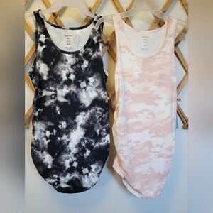 Paisley Sky Tie-Dye Tank Dress & Pink Camo Tank Dress